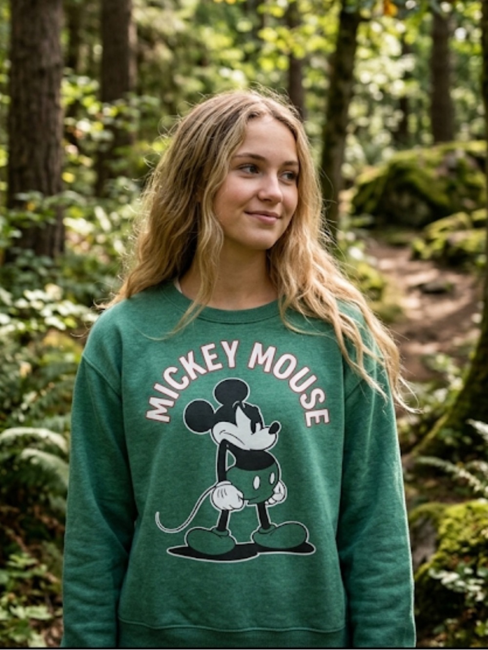 Mickey Mouse Green Crewneck sweatshirt